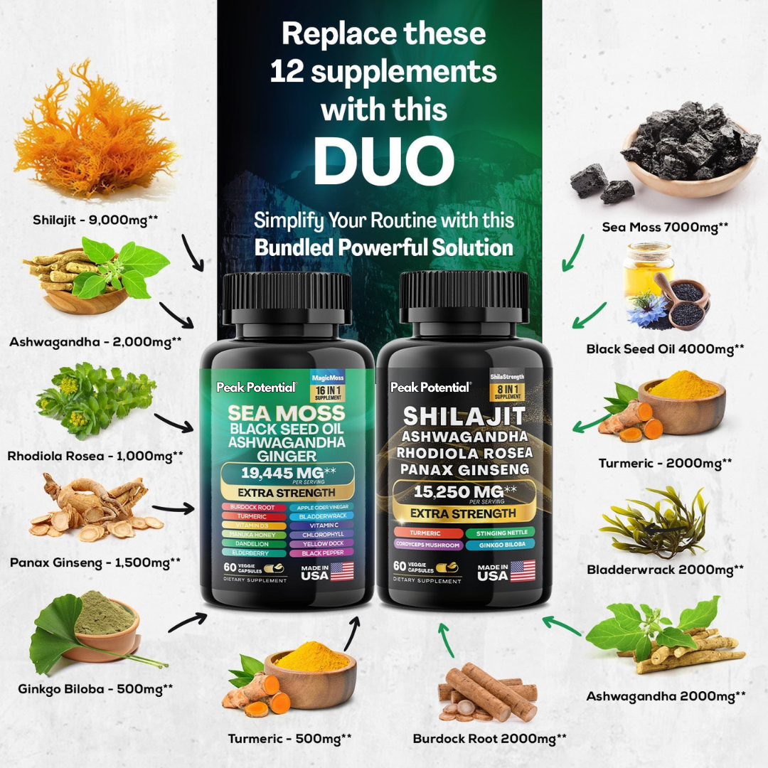 Peak Sea Moss & Shilajit Recovery Pack