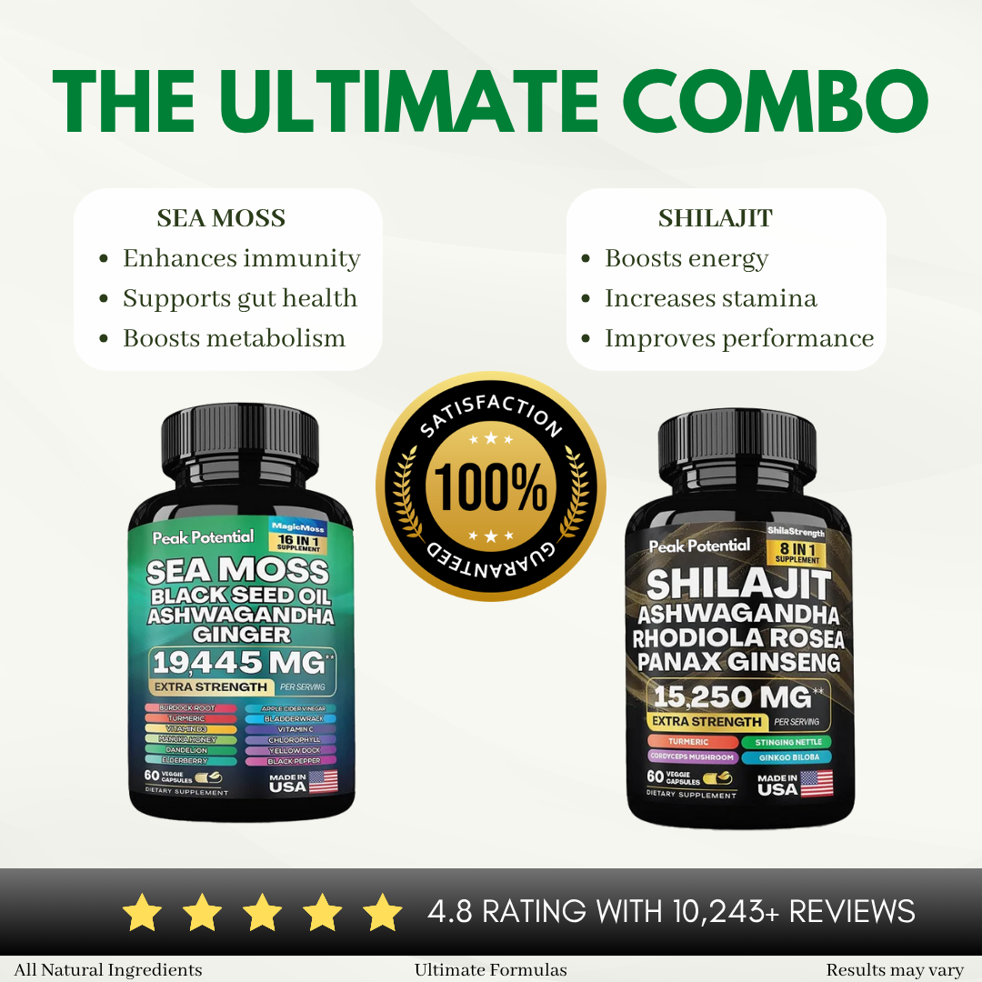 Sea Moss & Shilajit 24-in-1 Peak Vitality Blend™