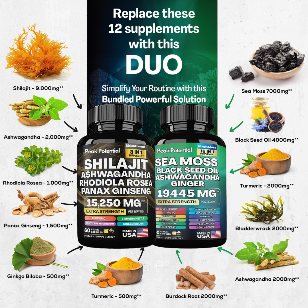 Sea Moss & Shilajit 24-in-1 Peak Vitality Blend™
