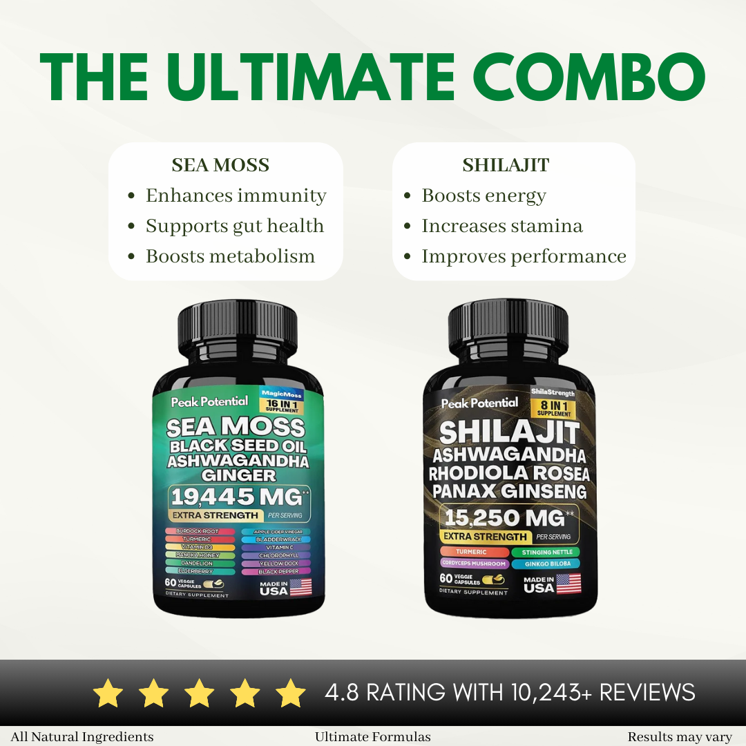 Peak Sea Moss & Shilajit Recovery Pack