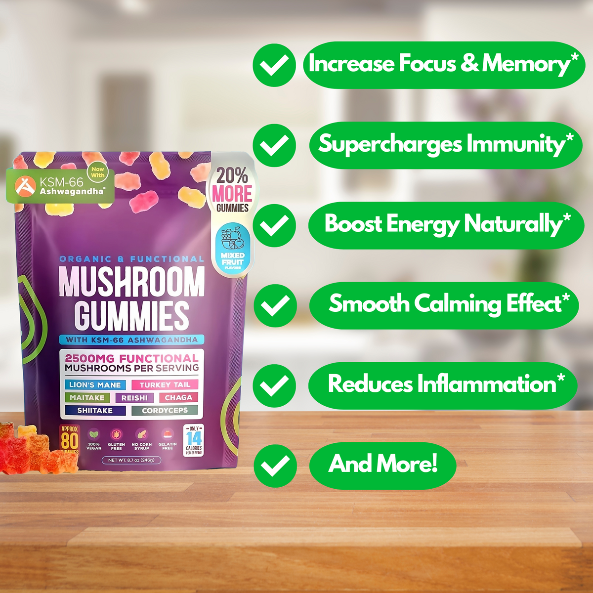 Peak Premium Mushroom Gummies product photo 2