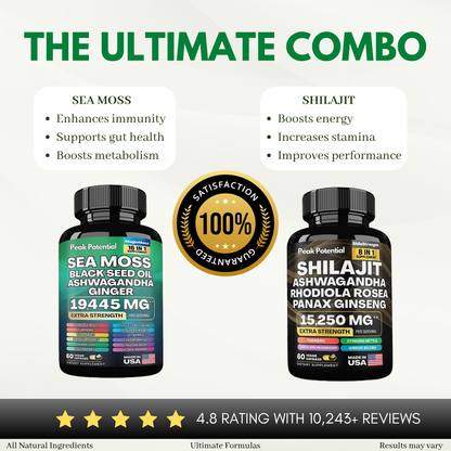 Sea Moss & Shilajit 24-in-1 Peak Vitality Blend™