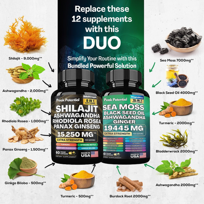 Sea Moss & Shilajit 24-in-1 Peak Vitality Blend™